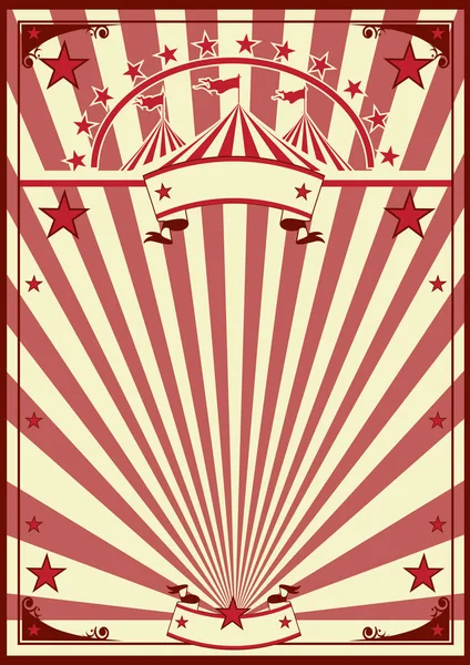 Circus retro poster — Stock Vector