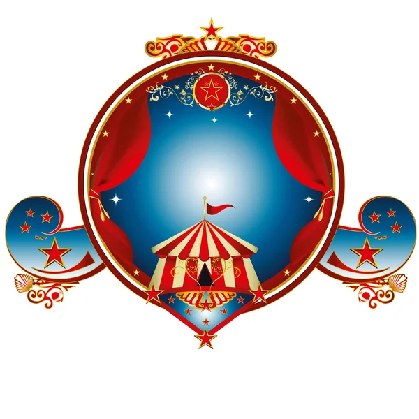 Золотая цирковая марка — стоковый вектор