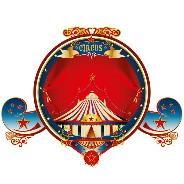 Золотая цирковая марка — стоковый вектор