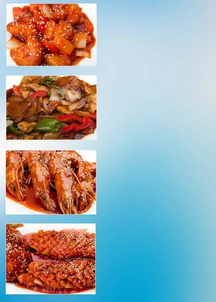 中国の 4 つの料理 — ストック写真