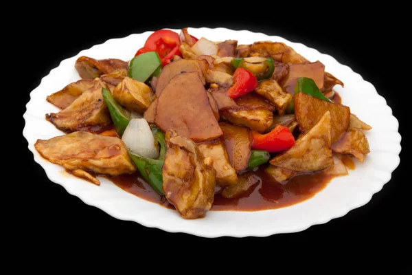 Carne cinese con verdure — Foto Stock