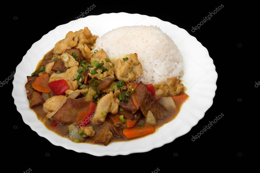 Chinese meat with vegetables