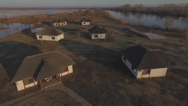 Astrachań Rano Natura Mgła — Wideo stockowe