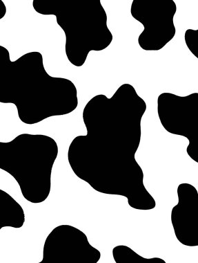 bir inek illüstrasyon renk lekeler