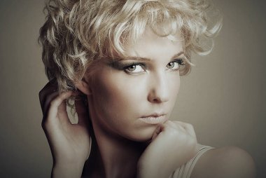 Yaratıcı kadın portre Studio