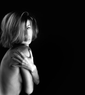 Güzel stüdyo portre Nu