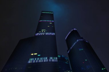 Moscow City Hotel Towers gece yaz 11/5/2017