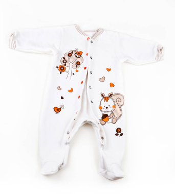 Bebek giysileri studio kalite beyaz arka plan 