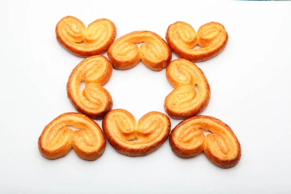 Sweet Heart Sugar Caramel Cookies Studio — Stock Photo, Image