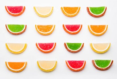 Limon marmelat şeker Studio kalite beyaz arka plan