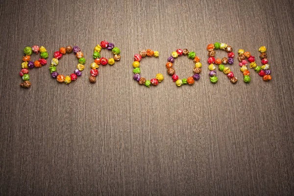 Słodki Pop Corn Tekstu Studio Jakości — Zdjęcie stockowe