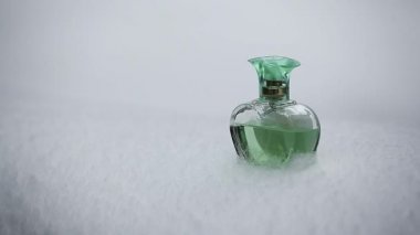 Yeşil kalp Cam parfüm kar