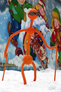 Metal Robot Kayak Kış Moskova kış 2018