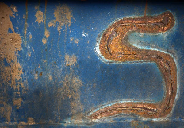Sharped Eski Duvar Alfabesi — Stok fotoğraf