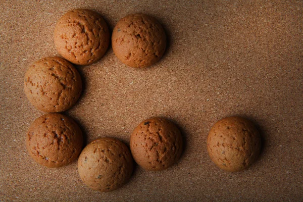 Biscoitos Aveia Qualidade Estúdio — Fotografia de Stock