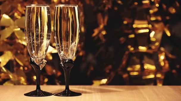 Champagne Bubbles Studio Quality — Stock Video