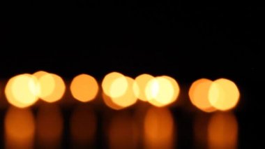 Sarı topları bokeh görüntüleri 