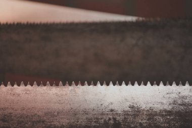 Eski Metal testere dişi arka plan 