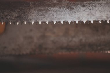 Eski Metal testere dişi arka plan 