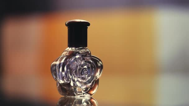 Images Bouteille Parfum Verre — Video