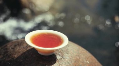 Siyah Çin çayı Çalıştır nehir görüntüleri