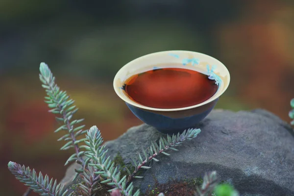 川を実行する中国の紅茶 — ストック写真