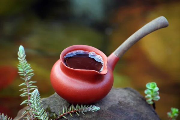 Чёрный Китайский Чай — стоковое фото
