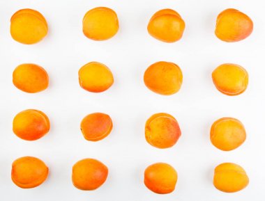 Kayısı beyaz arka plan stüdyo 