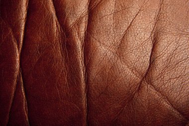 Doğal kahverengi, keskin deri arka plan 