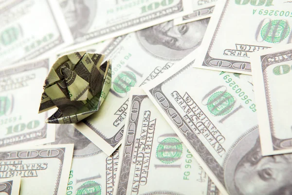 Origami Para Banknotunun Resmi — Stok fotoğraf