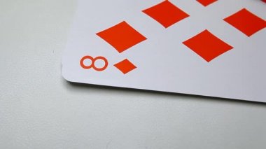 Kart beyaz arkaplan oynatma görüntüleri 