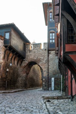 eski şehir Plovdiv, Bulgaristan sokaklarında kemer