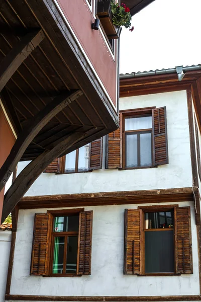 eski cadde görünümü ilginç Plovdiv içinde evler