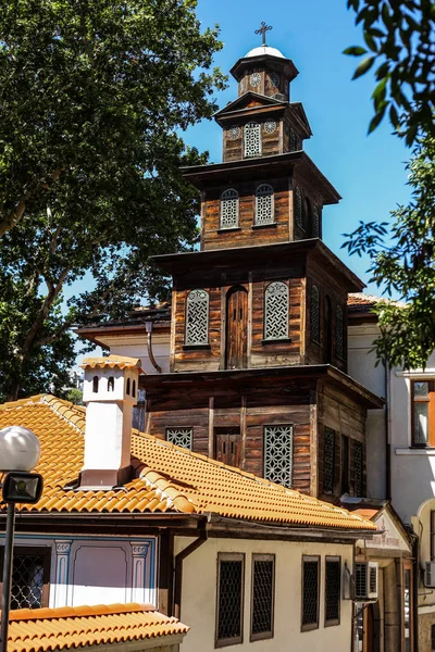 Bela igreja de madeira — Fotografia de Stock