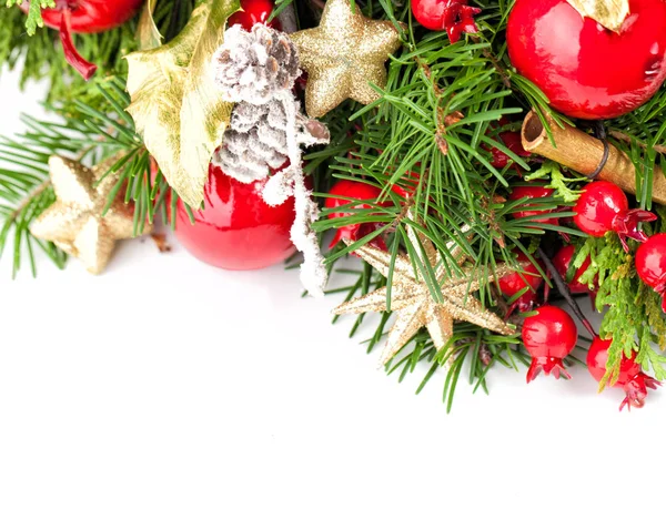 Obwódka piękny Boże Narodzenie dekoracji Xmas — Zdjęcie stockowe