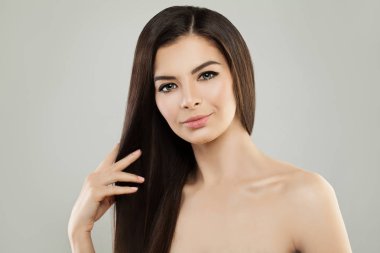 Spa kız. Sağlıklı cilt olan kadın