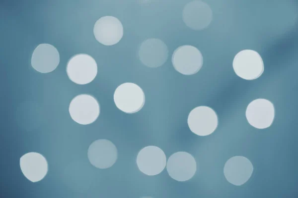 Gray blue bokeh sparkle of lights on abstract background — Stock Photo, Image