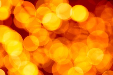 Geceleri parlak altın bokeh. Soyut Noel arkaplan simciği
