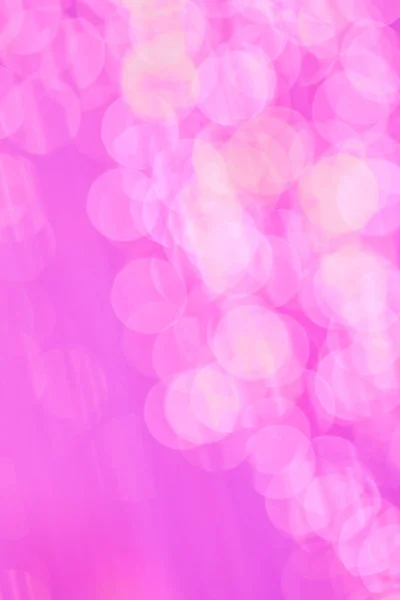 Abstract glitter pink rain motion defocused bokeh light background — Stock Photo, Image