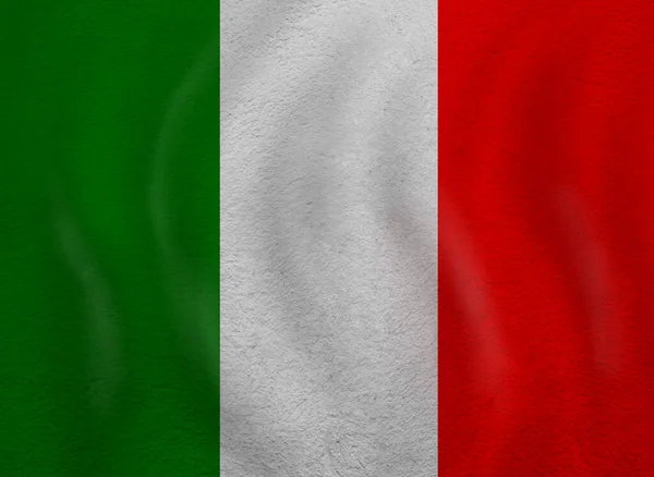 İtalya konseptine bayılıyorum. Eski İtalyan bayrağı — Stok fotoğraf