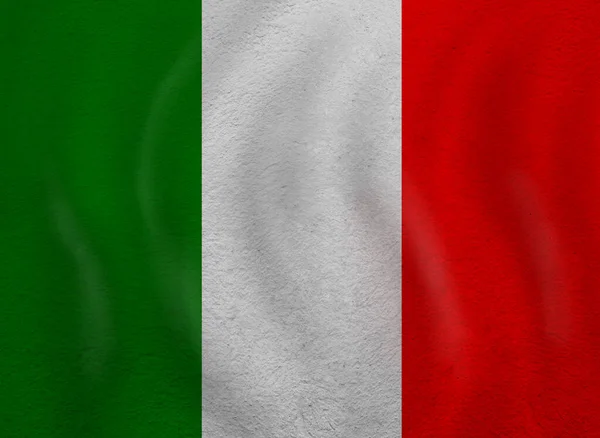 Liefde Italië concept. Oude Italiaanse vlag — Stockfoto