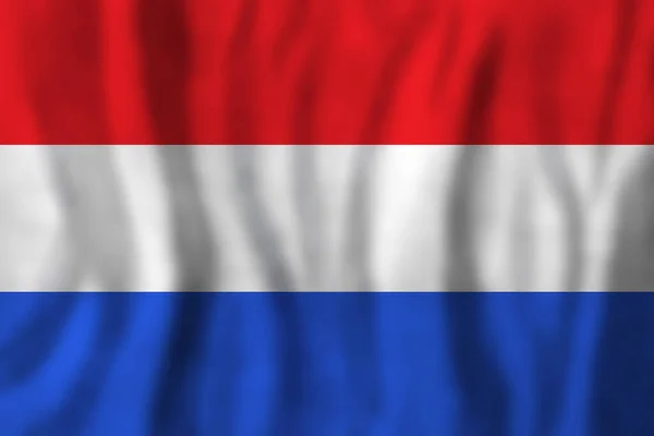 Nederlandse Vlag Zijde Glanzende Textuur Achtergrond — Stockfoto