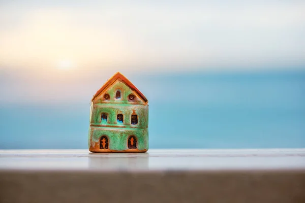 Model Small House Symbol Copy Space — Stock Photo, Image