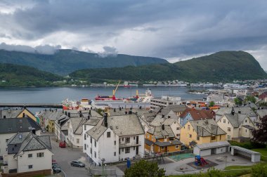 Alesund havadan görünümü.