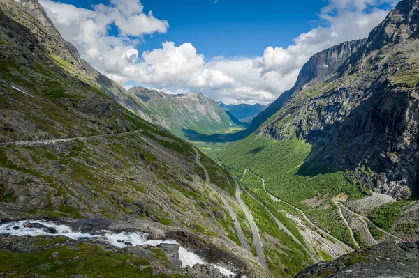 Trollstigen road landscape, Norway. Stock Photo