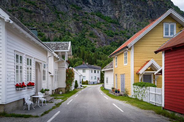 Solvorn village, Norway.