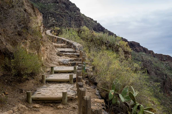 Barranco del Infierno scalini del sentiero — Foto Stock