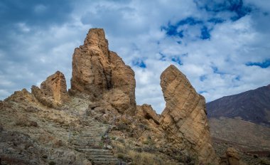El Roques de Garcia Tenerife volkanik dağlar