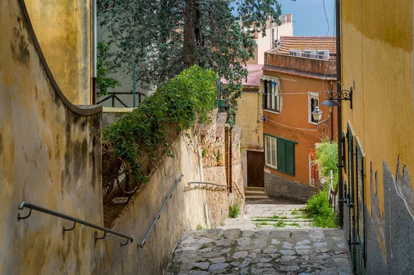 Narrow streets of Porto Santo Stefano — стокове фото