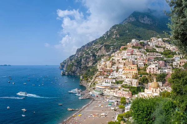 Positano view from hogh viewpoint — Stock Photo, Image